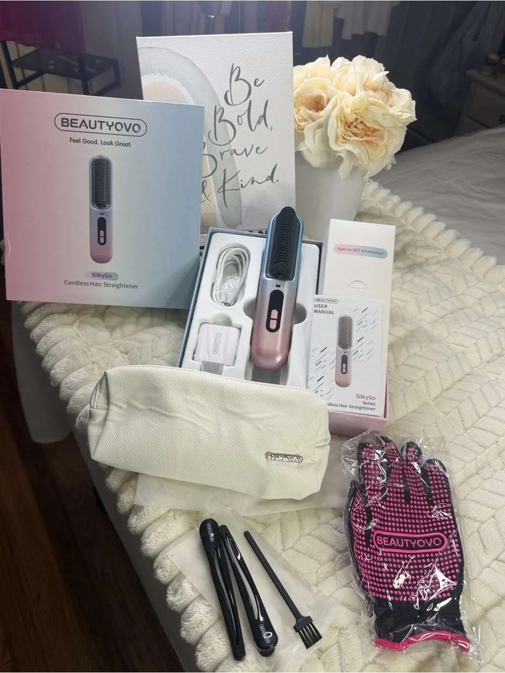 Beautyovo SilkyGo Cordless Hair Straightener Travel